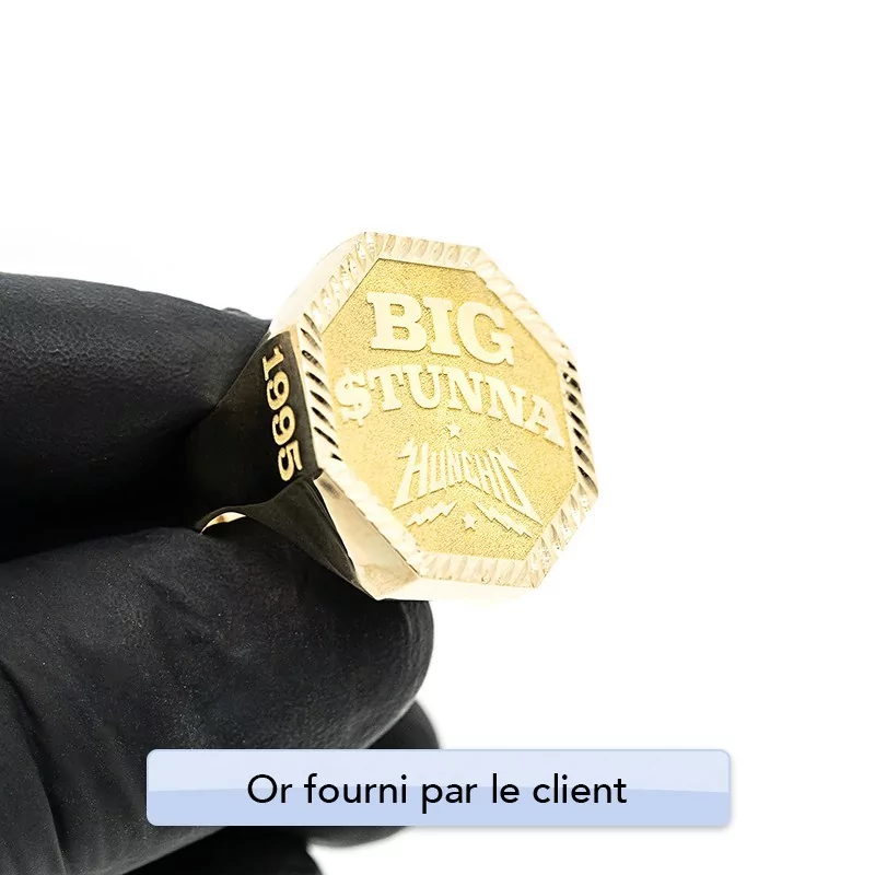 Achetez le bijoux Bague Big Stunna - Or 18K chez Dreamgold Paris