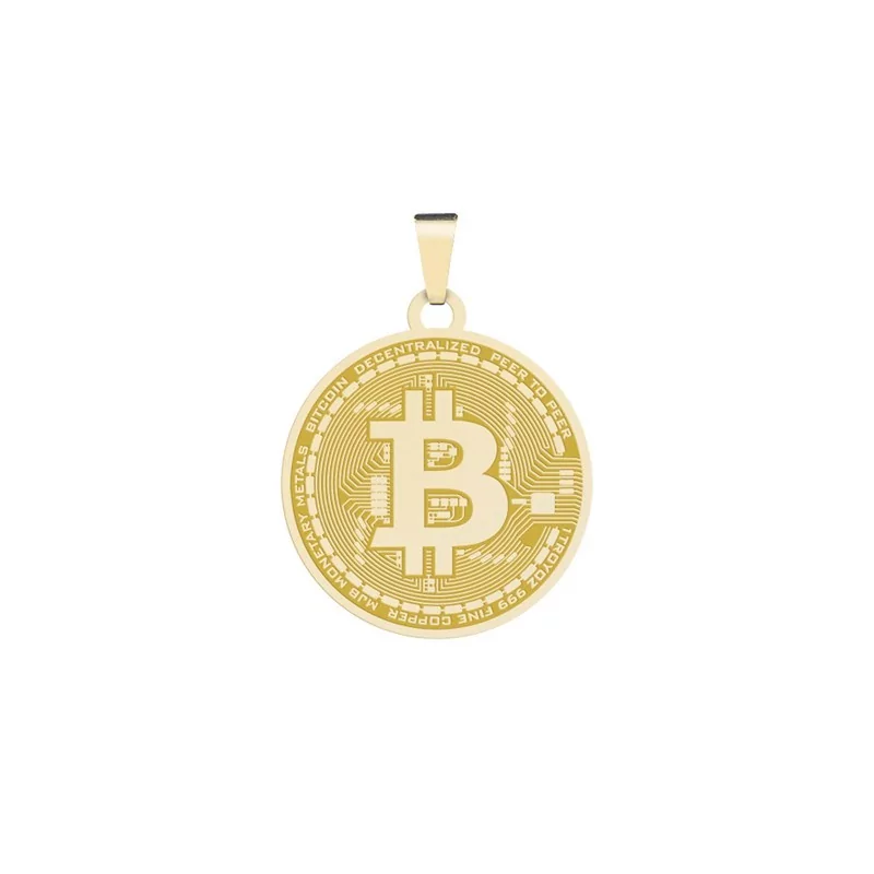 Achetez le bijoux PENDANT BITCOIN - OR 18K chez Dreamgold Paris