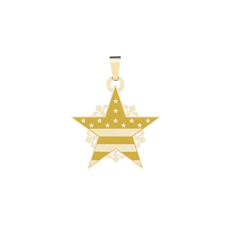 Achetez le bijoux PENDANT ETOILE AMERICA - OR 18K chez Dreamgold Paris