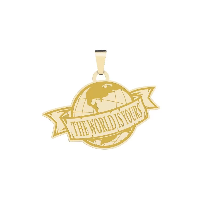 Achetez le bijoux PENDANT THE WORLD IS YOURS - OR 18K chez Dreamgold Paris