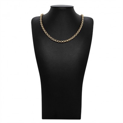 Achetez le bijoux MAILLE JASERON - 6,5mm 45cm - OR 18K chez Dreamgold Paris