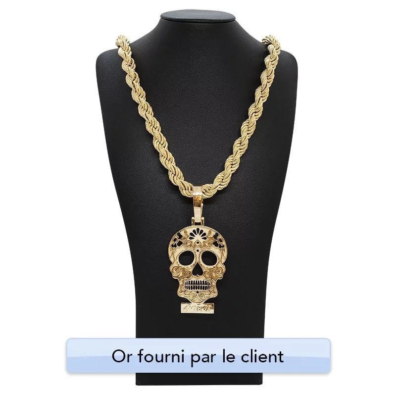 Achetez le bijoux Pendentif Dia de Muerte - Or 18K chez Dreamgold Paris