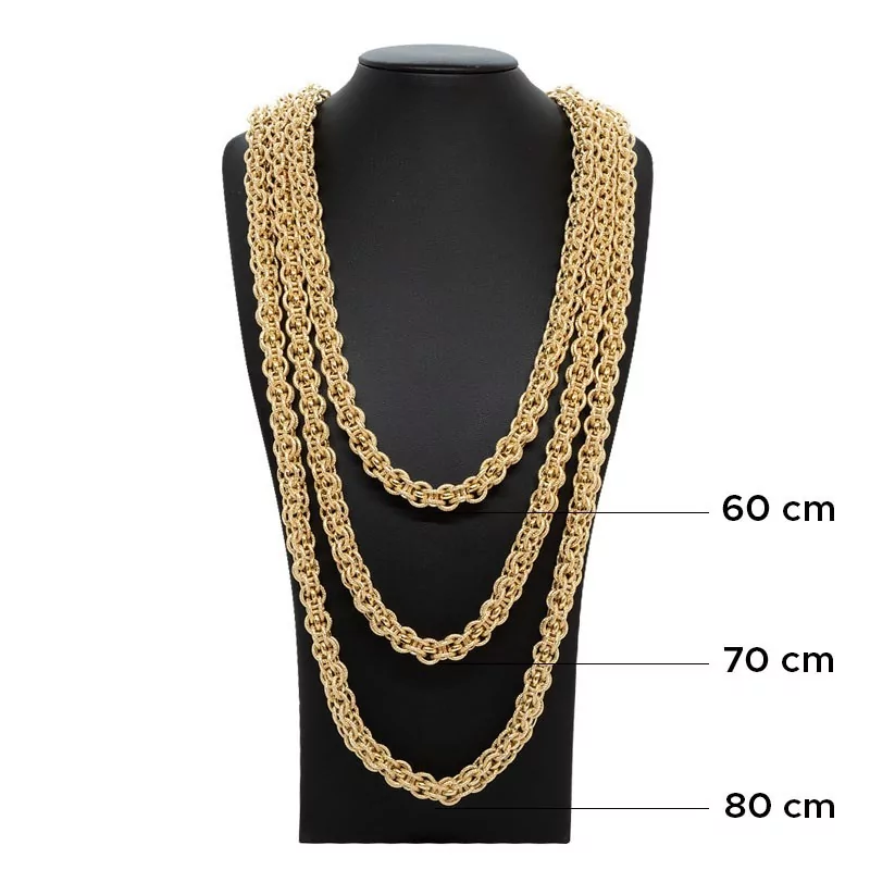 Achetez le bijoux DOUBLE GROS SIROP SABLEE - 10MM OR 18K chez Dreamgold Paris