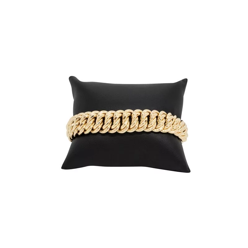 Achetez le bijoux BRACELET MAILLE AMERICAINE - 13,5mm - OR 18K chez Dreamgold Paris
