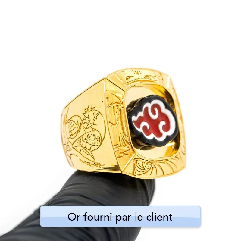 Achetez le bijoux Chevalière Akatsuki - Or 18K chez Dreamgold Paris