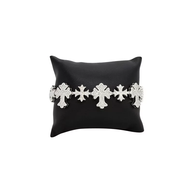 Achetez le bijoux Diamond Cross Bracelet - OR 10K chez Dreamgold Paris