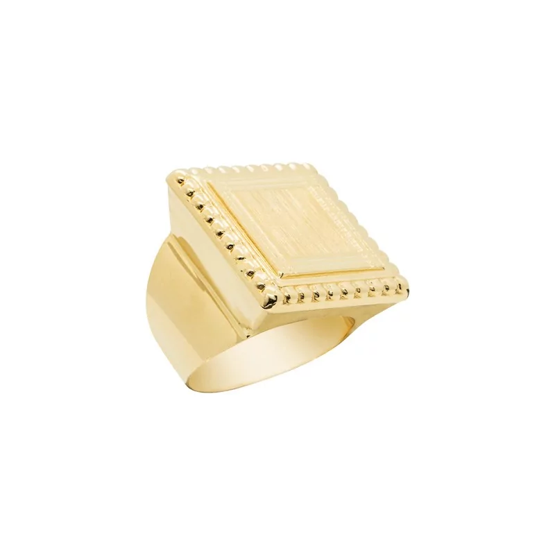 Achetez le bijoux CHEVALIERE BISCUIT - SQUARE - OR 18K chez Dreamgold Paris