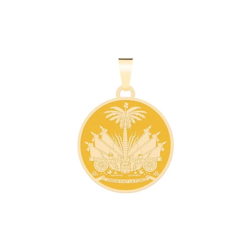 Achetez le bijoux PENDANT HAITI FLAG - OR 18K chez Dreamgold Paris