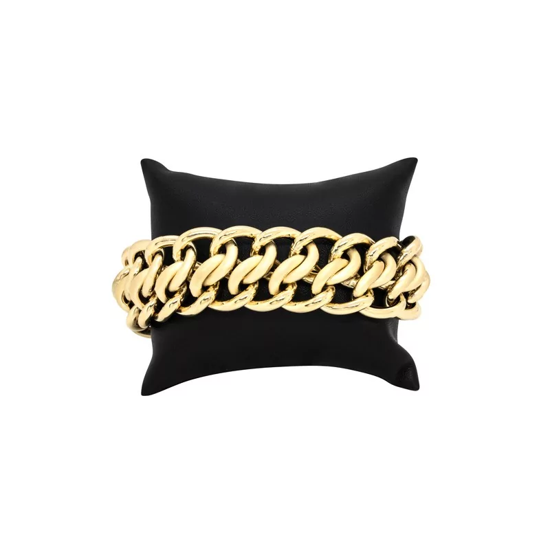 Achetez le bijoux BRACELET MAILLE AMERICAINE Graziella - 22MM 22CM - OR 18K chez Dreamgold Paris