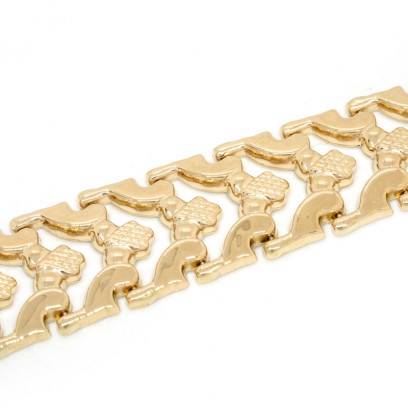 Achetez le bijoux BRACELET MAILLE Égyptienne - 15mm 19cm - OR 18K chez Dreamgold Paris