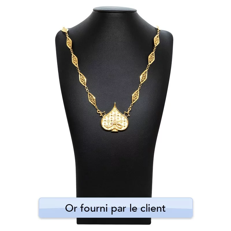 Achetez le bijoux Ace of Spades Pendant - Diamond - Or 18K chez Dreamgold Paris
