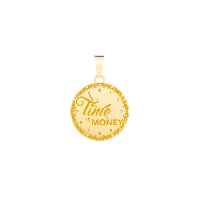 Achetez le bijoux PENDANT TIME IS MONEY - OR 18K chez Dreamgold Paris
