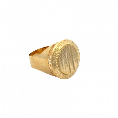 Achetez le bijoux CHEVALIERE ROUND MEDUSA - Shark Ray - OR 18K chez Dreamgold Paris