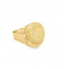 Achetez le bijoux CHEVALIERE ROUND MEDUSA - Ray - OR 18K chez Dreamgold Paris