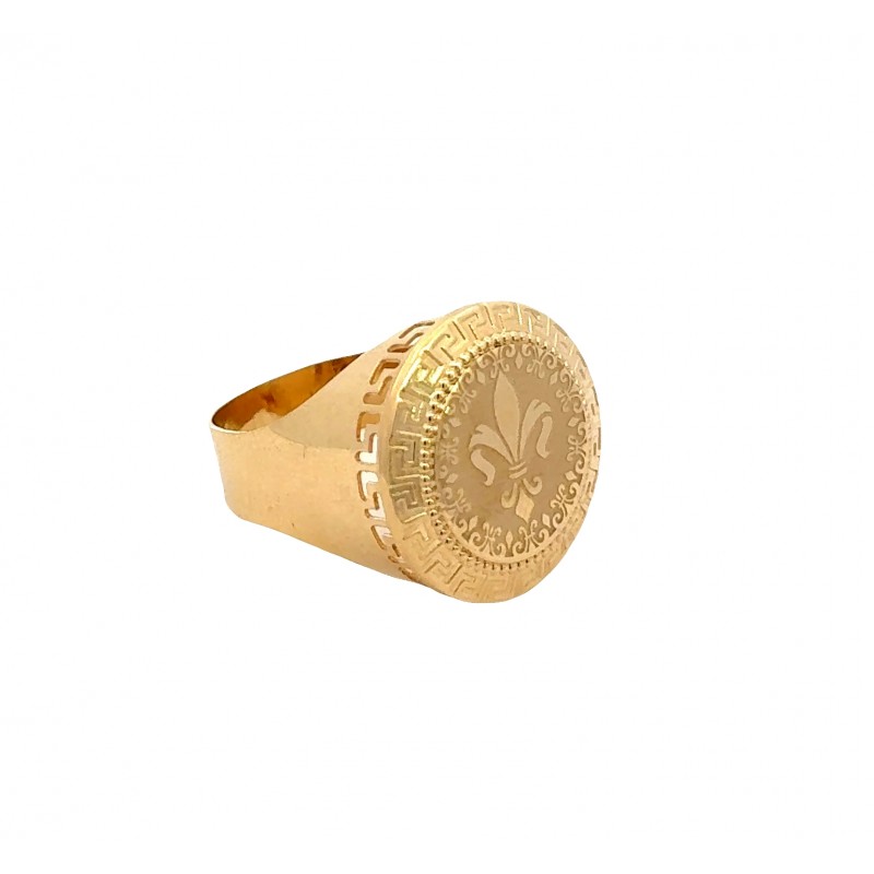 Achetez le bijoux CHEVALIERE ROUND MEDUSA - Royale - OR 18K chez Dreamgold Paris