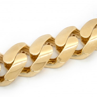 Achetez le bijoux MAILLE CUBAN - 2CM 65CM - OR 18K chez Dreamgold Paris